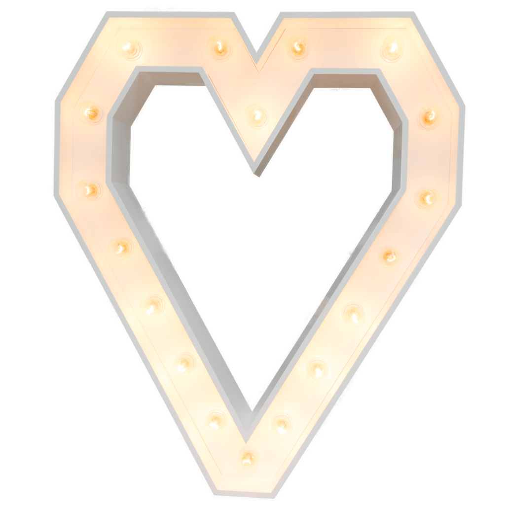 Leuchtherz Hochzeit Vermietung Verleih XXL Herz Paderborn LED Herz Vintage